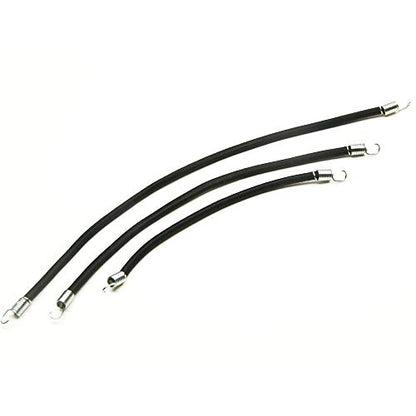 MOHERO 1/10 RC Bungee Cords, Elastic String Luggage Rack for 1:10 RC Rock Crawler Truck Roof Rack (Black, 10cm/15cm/20cm) - size: 10cm/15cm/20cm