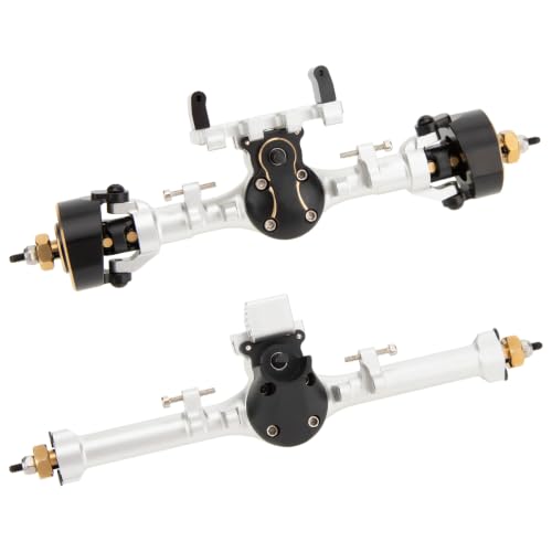 MEUS RACING SCX24 Metal V3 Isokinetic Axles +9MM with 3-Section CVD for Axial 1/24 SCX24 - color: Silver