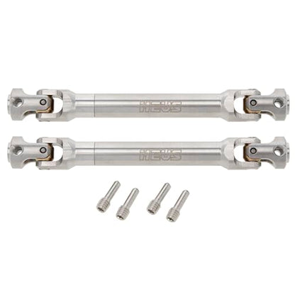 MEUS RACING 2pcs Universal Driveshaft for SCX10 SCX10 II Wraith TRX4 1/10 RC Crawler Upgrades Parts, 86-115mm - size: 86-115mm