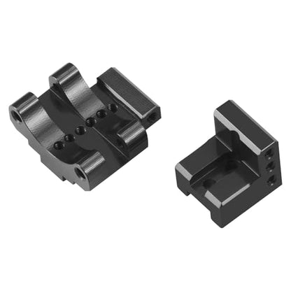 1/24th Adjustable Rear Link Mount Aluminum Link Bracket for Axial SCX24 1:24 RC Model Crawler Car Upgrade Parts (Black) - color: Black