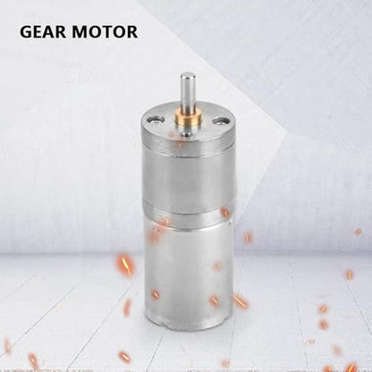12V Mini DC Motor, 300RPM Micro Electric Gear Motor Metal Reversible High Torque Speed Reduction Shaft 25mm for PCB DIY RC Car Robot Model Drive Electric Drill Gear Box(300RPM) - size: 300RPM