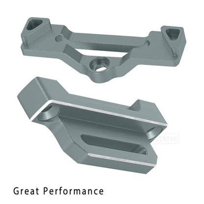 RC Upgrades Part Aluminium Alloy Battery Mount Plate Tray Battery Holder Mount for 1/10 Slash 2WD/Slash 2WD VXL/F0rd F-15O Raptor 2WD,Tall Battery Holder Mount Hold Down,Titanium(#5827) - color: Titanium-(upgrades Part)