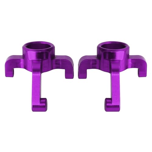 Aluminum Steering Knuckles, C Hubs Front Rear Shock Mount Suspension Arms Transmission Cover Wheel Hex for 1/24 Buggy Losi Micro-B Upgrade Set,8 Set (Purple)-65165 - color: Purple