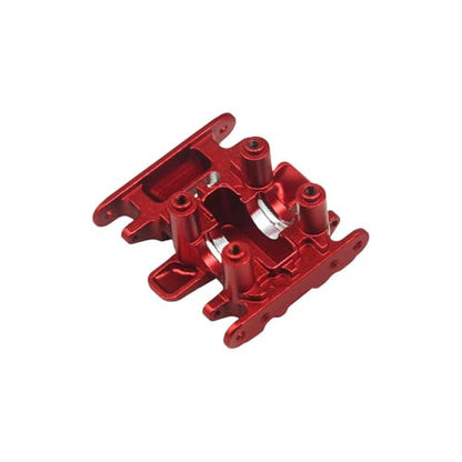 Hobby Details Aluminum Rear Axle Gear Box Skid Link Wheel Upgrade Set for 1/30 Axial SCX30 Jeep Wrangler RC Cars, Red (Aluminum Skid) - color: Aluminum Skid