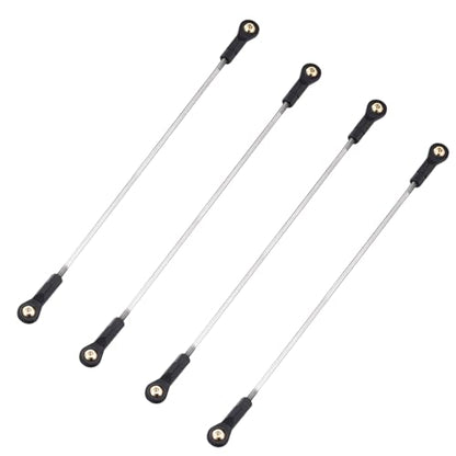 MECCANIXITY 2Pcs Adjustable Turnbuckles Camber Links, 234-244mm Turnbuckle Rod Steering Servo Linkage with M3 Ball Head Rod Ends for RC Car Replace Parts DIY - size: 234-244mm
