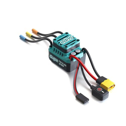 FuriaX Supa 3650 Motor 60A ESC RC Car Speed Controller 2-3S LiPo 3.175mm Shaft for 1/10 Touring Buggy Short Course Truck (3650-4000KV 60A Combo)