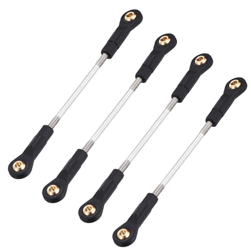 MECCANIXITY 4Pcs Adjustable Turnbuckles Camber Links, 89-99mm Turnbuckle Rod Steering Servo Linkage with M3 Ball Head Rod Ends for RC Car Replace Parts DIY - size: 89-99mm