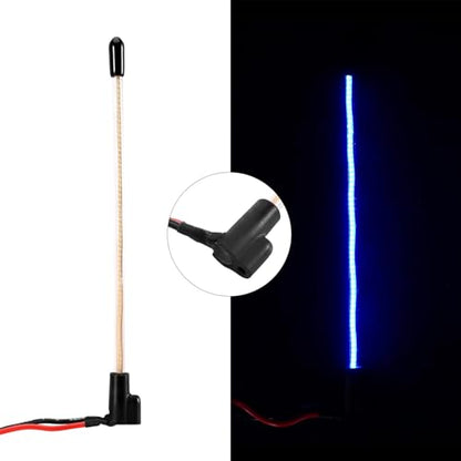 INJORA LED Whip Light Bottom Fixed for 1/18 1/24 RC Crawlers (Ice Blue) - color: Ice Blue