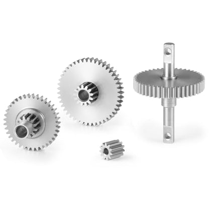 MOHERO Stainless Steel 40.3:1 Low Range Transmission Gear Pinion Set for Tra-xxas 1/18 TRX4M Bronco Defender RC Crawler Car - color: 40.3:1