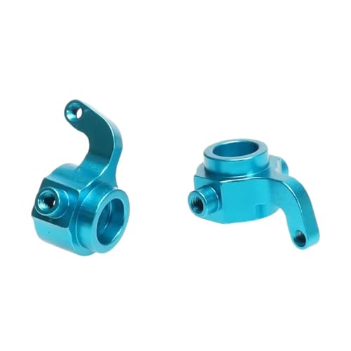 RC Steering Knuckle Block for Himoto E18XBL Spino 1/18 Alloy M603 23603 Left Right Steering Knuckle Arms RC Model for Buggy Car Upgrade Accessories Parts(Blue) - size: Blue