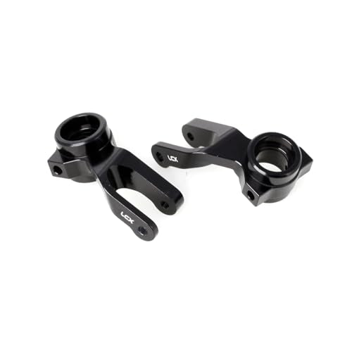 LCX Racing 1/10 RC Crawler Car Front Steering Knuckle Steering Block for RC Truck Arrma Fury, Upgrades Parts Accessories (Black) - color: Black