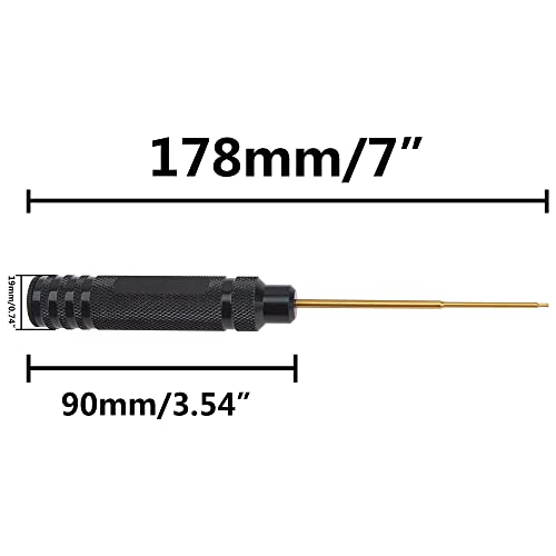 H0.05'' 1.3mm 1.5mm 4.0mm(Box) Handle Allen Hex Screwdrivers Screw Driver Tool Ki Repair Compatible with Axial 1/24 SCX24 1/18 RC Car Drone Boat