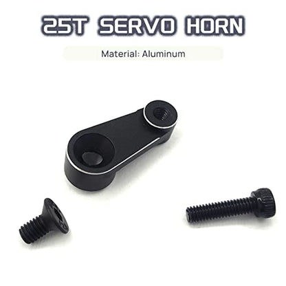 Brass Steering Links Aluminum Servo Horn and Servo Mount for 1/18 TRX4M RC | Upgrade Parts for TRX-4M,Weighted Rod Tie Linkage,CNC Machined,Easy Assembly,Precision Fit