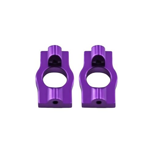Caster Blocks C Hubs Metal Aluminum for Lo-si Micro b Upgrades Parts 1/24 Accessories RC car 2WD Buggy RTR LOS00007 Replacement(Purple) - color: Purple