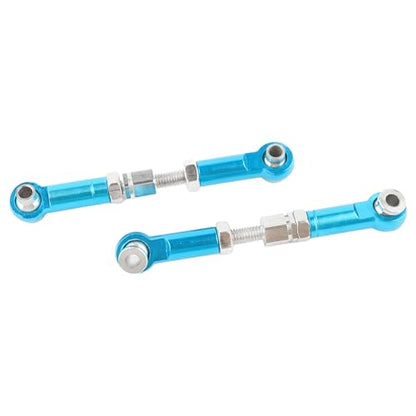 RC Upgraded Aluminum Adjustable Pull Rod Linkages Arm Tie Rod 16431 Spare Parts for H16GT H16DR H16BM H16R H16P H16E 16208 16209 16210 HB17 HB27 HP161S H17 H16P M161 M164 H16PL JC16EP Cars - color: Upgraded