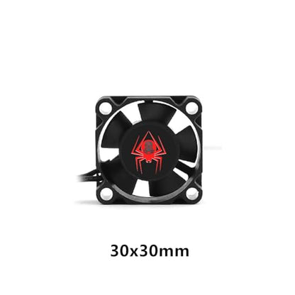 RC Car Motor Cooling Fan 25mm 30mm 35mm 40mm 50mm High Speed Heatsink 28000RPM ESC Fans for 1/8 1/10 1/12 1/16 Scale Truck Off Road Crawler Car 540 550 Brushless OR Brushed Motors (30MM) - size: 30MM