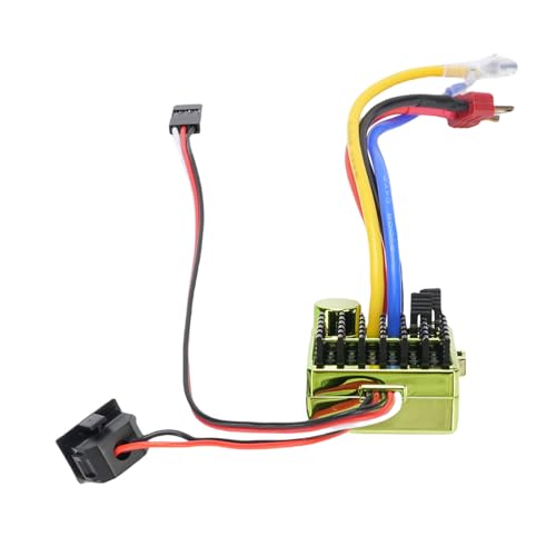 RC Brushed ESC, Electronic Speed Controller for 1/10 RC Car Boat, with Precise Speed Control for 540 550 750 Motor