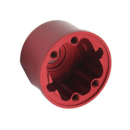 HUIOP Differential Case Made of Aluminum Alloy, Sturdy and Precise for Slash 4X4 RC Cars, Smooth Ride Lower Revs Higher Torsion, Easy to Install, RC Car Part (Red) - color: Red