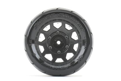 1/10 2.8 ST Belted Tires with Multi Hex Wheels (4) FITS Traxxas Stampede/Rustler/Arrma Granite/senton/Big Rock/Pro-Line (Super Sonic)