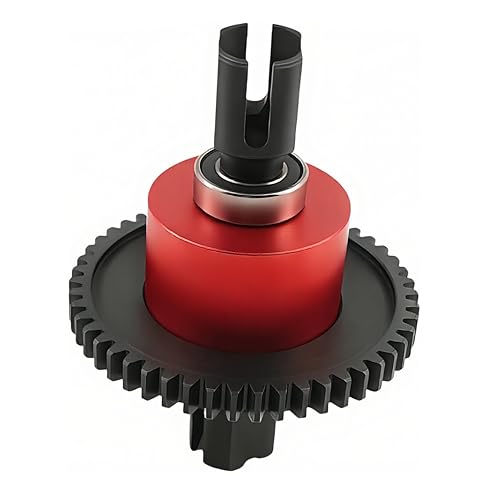 50T Center Differential Set for ARRMA Kraton Mojave Big Rock (Red) | Steel,1/8,1/7,V5,V6,EXB,ARA310991,RC Upgrade Parts,High Strength,Wear Resistant - color: Red