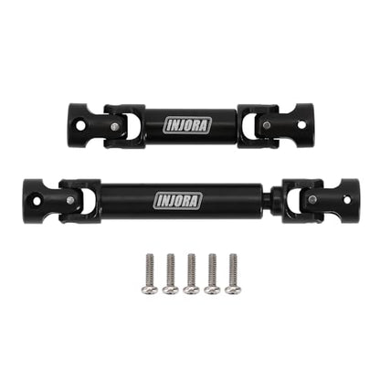 INJORA Hardened Steel D-Shaped Hole Drive Shafts for TRX4M Defender Bronco