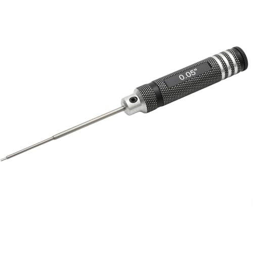 0.05" 1/16" 3/32" 5/64" SAE Hex Srewdriver with Anti-slip Handle Repair Tools Hexagonal Wrench Screw Driver for DIY Model Modified - color: 0.05inch