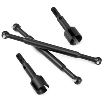 RC Car Upgrade Parts for Tamiya for Hotshot 58391 4WD 1/10 Steel Front Rear Axle CVD Drive Shafts Dogbones Set for Buggy Truck Car Spare Parts(Rear) - size: Rear