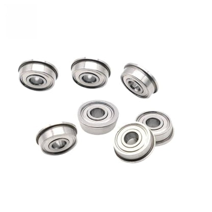 FR2-5ZZ Flange Bearing 3.175 * 7.938 * 3.571 mm (10PCS) 1/8" X5/16 X9/64 Inch Flanged FR2-5 Z ZZ Ball Bearings - size: FR2-5ZZ 3.175 * 7.938 * 3.571