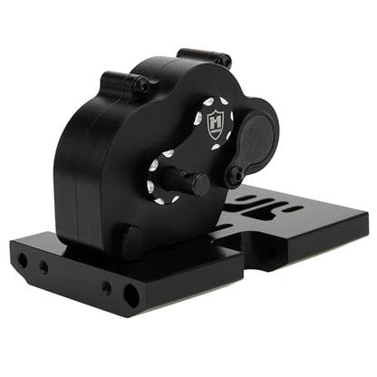 MEUS RACING LCG 12:1 Transmission Complete Gearbox for Axial SCX10 1/10 RC Crawler Upgrades (Black) - color: Black