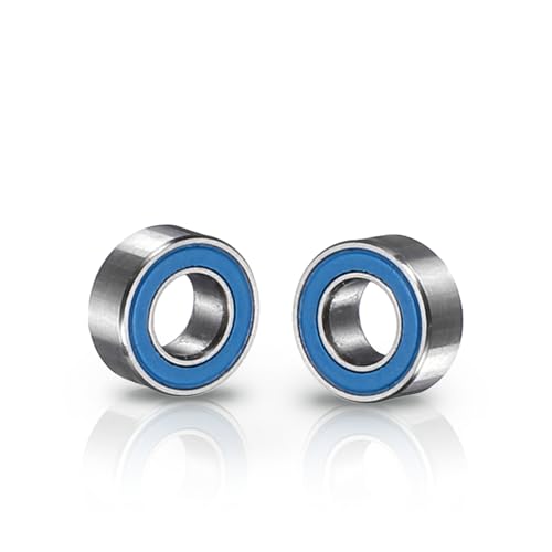 uxcell 4 Pcs MR63-2RS Deep Groove Micro Bearing, 3x6x2.5mm Double Rubber Sealed Chrome Steel Small Bearings (ABEC5, Z4 Low Noise) - size: MR63-2RS