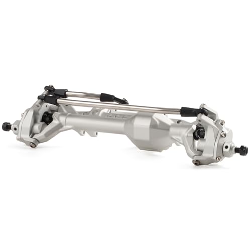 CNC Aluminum F10 Portal Axle Set with BTA Servo Mount, Front Rear Silver | with 30T 8T AR44 Style Gears, Pin to Pin Width 188mm, Work with Vanquish VS4-10 Phoenix and 1/10 Scale Crawler LCG Chassis - color: Silver
