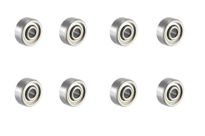8-Pack 623-ZZ Double Rubber Sealed deep Groove Ball Bearings, 3MMx10MMx4MM, pre-Lubricated, Stable Performance, and Cost-Effective Ball Bearings - size: 623ZZ