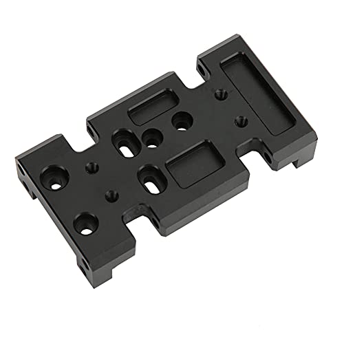 Metal Bottom Plate for HSP94180 to D90 1:10 RC Crawler, RC Gearbox Mount Baseboard Compatible with D90 SCX10 Transfer Case, Durable Aluminum Lower Chassis Part for Off - Road Climb