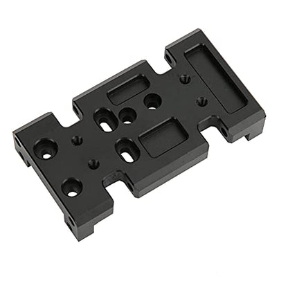 Metal Bottom Plate for HSP94180 to D90 1:10 RC Crawler, RC Gearbox Mount Baseboard Compatible with D90 SCX10 Transfer Case, Durable Aluminum Lower Chassis Part for Off - Road Climb
