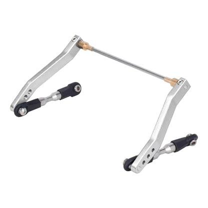 Metal Rear Sway Bar Anti-Roll Set Upgrade for 1/10 Wraith RR10 Yeti | Fit 1/10 Axial Wraith RR10 Yeti crawler Reduce body roll & boost driving stability Sturdy metal, practical RC upgrade partjia - color: Silver
