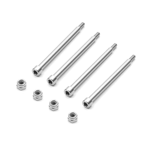 RC Car Upgrade Parts for Traxxas 1/5 rc Car Upgrades Parts Accessories 4Pcs Steel 4X56mm Threaded Hinge Pins A-arm M3 Nut 70510