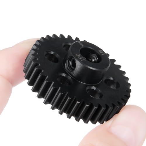Steel Pinion Motor M1 8mm 36T Gears for ARRMA 4WD Tra-xxas X-MAXX | 1/5 1/7 1/8 RC Car Upgrade - size: 36T