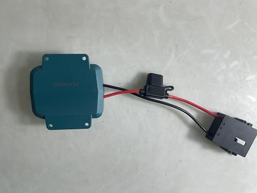 Power Adapter Wheels for Makita 18V LXT Battery with Wire Harness Connector and Fuse Holder Compatible for Fisher-Price 12 Volt Power Battery Wheels Kids Ride-on Toy, 12AWG Wire with 40A Fuse - color: black