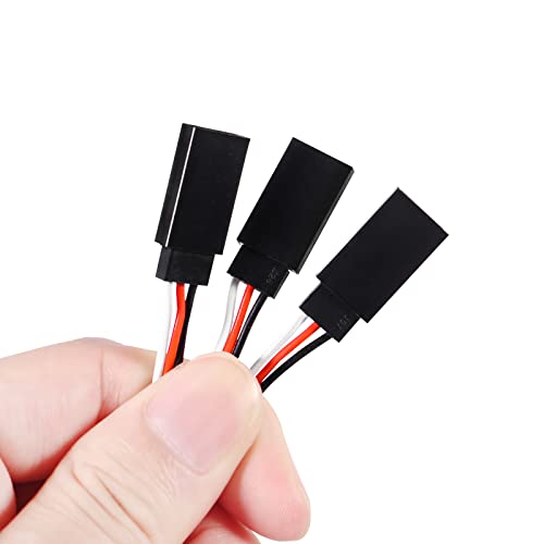 DIANN 30pcs Servo Extension Cable 3-Pin Extension Cord Wire Cable Connectors 3.95" 5.9" 7.9" 11.8" 19.7" 23.6" Servo Remote Control Cables