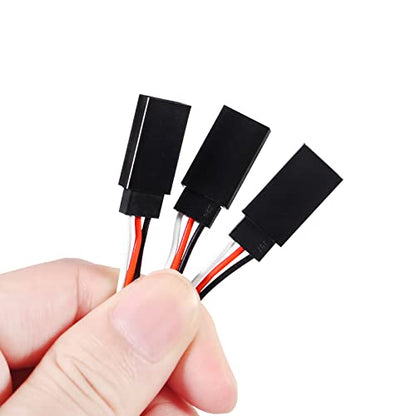 DIANN 30pcs Servo Extension Cable 3-Pin Extension Cord Wire Cable Connectors 3.95" 5.9" 7.9" 11.8" 19.7" 23.6" Servo Remote Control Cables