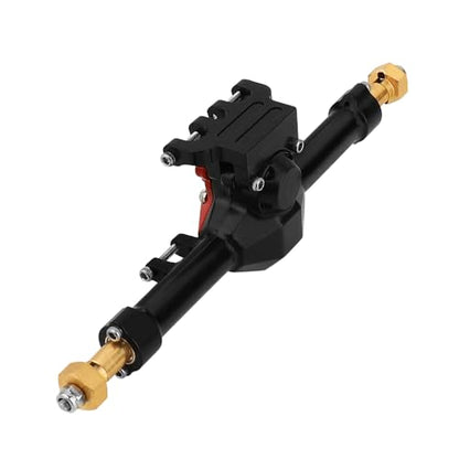 Diamond Shape SCX24 Aluminum Axle Upgrades for Axial SCX24 Deadbolt C10 JLU Gladiator Bronco 1/24 RC Crawler (Black) - color: Black