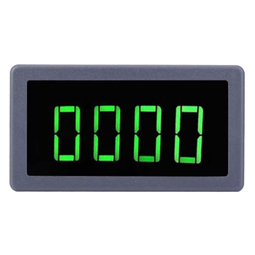 Digital Tachometer for Motor Speed Measurement, Hall Effect Sensor RPM Meter with LED Display, DC 8-24V Range 10-9000