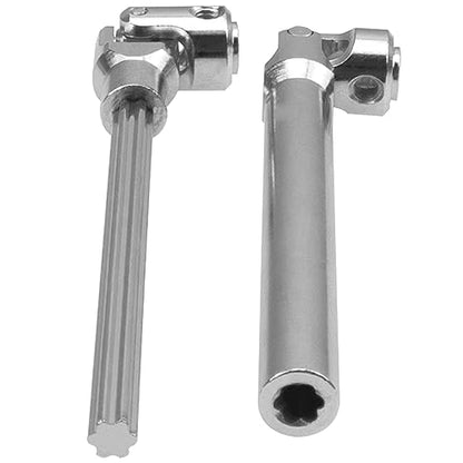 2Pcs Vgoohobby Universal Drive Shaft RC Crawler Driveshaft Compatible with Traxxas TRX4 Axial SCX10 AXI03007 Redcat Gen7 RC4WD D90 TF2 1/10 RC Crawler Car (Silver,129-179mm) - color: Silver, size: 129-179mm