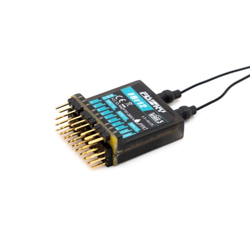 Flysky FBr12 2.4GHz AFHDS3 Waterproof PPX7 External Dual Antenna Receiver | With Transfer Back Function Marine For Transmitters PL18 NB4 NB4 Lite RC Car Boat