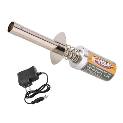 GoolRC Nitro Glow Plug Igniter Starter Tools with Battery Charger for HSP Redcat and 1/8 1/10 Nitro Engine RC Car Buggy Truck Model