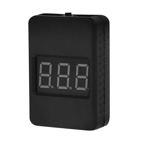 Lithium Battery Capacity Checker with Low Voltage Alarm 1-8s Lipo Battery Voltage Tester Digital LCD Backlight for Rc Model Aircraft