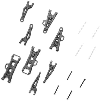 HAIBOXING 1/18 RC Car Spare Parts, Full Set Rear Upper & Lower Suspension Arms with Front & Rear Hinge Pins, Replacement for 2025 Version 18859E / 18858E / 18872/18856 RC Trucks (P1805-P1806)