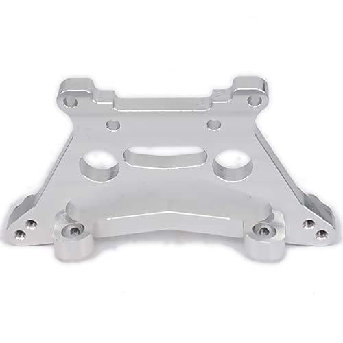 Replacement Part For Alloy Aluminum Rear Shock Tower Absorber Plate 539080 For Rc Car 1/10 Racing Truck Buggy 53810 Upgraded Hop-Up Parts - (Color: Silver) - color: Silver