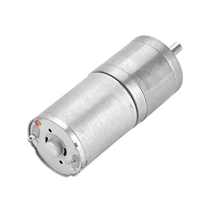 12V Mini DC Motor, 400RPM Micro Electric Gear Motor Metal Reversible High Torque Speed Reduction Shaft 25mm for PCB DIY RC Car Robot Model Drive Electric Drill Gear Box(400RPM) - size: 400RPM