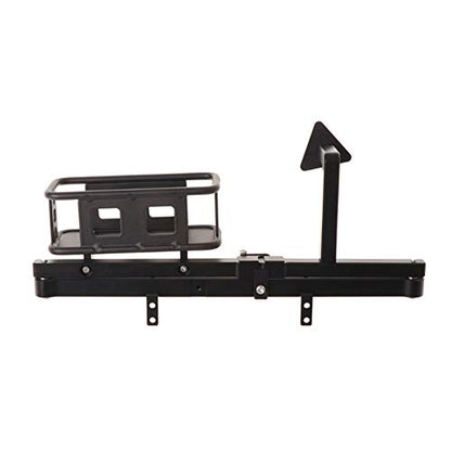 1/10 Scale RC Crawler Rear Bumper with Spare Tire Carrier for D90 D110 1:10 RC Crawler Car (B) - style: B